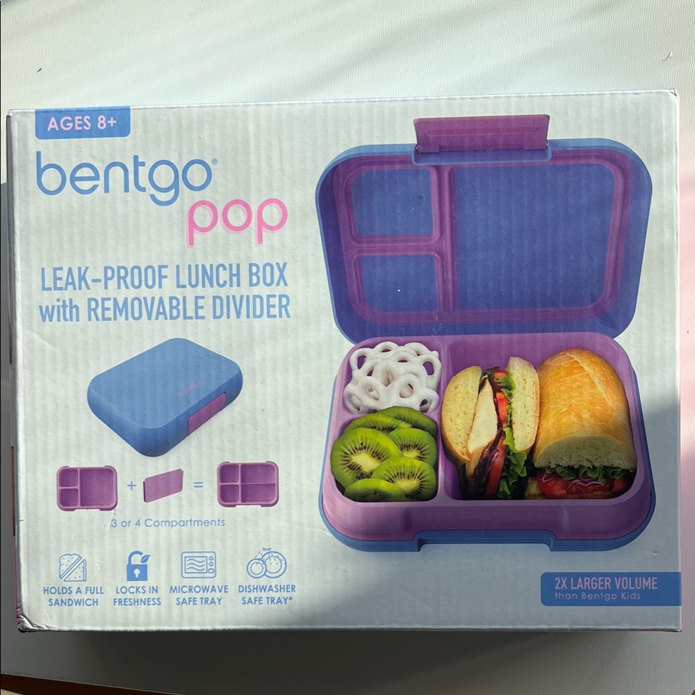 Bentgo Pop Leak-Proof Lunch Box with Divider New in Box